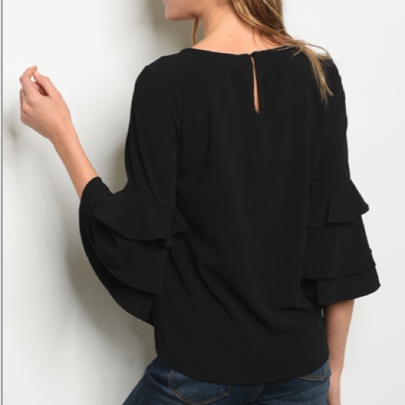 ❗️Last 2! S-M Super cute black top - Picture 2 of 2